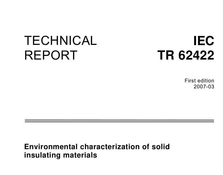 IEC TR 62422:2007 pdfダウンロード